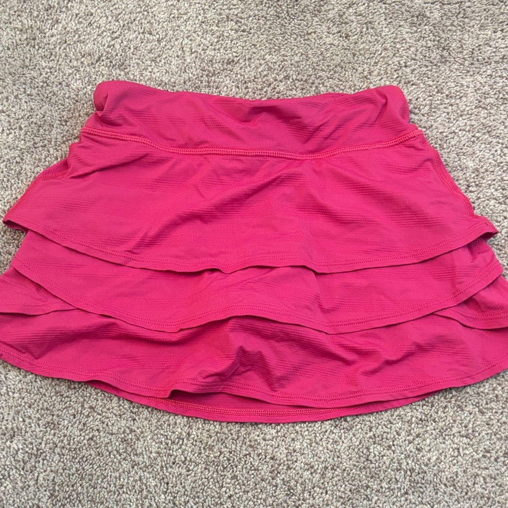 Athleta Fuchsia Layered Mini Skirt